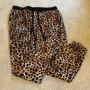 Cheetah print pajama pants